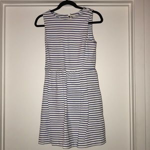 J crew white and blue dress